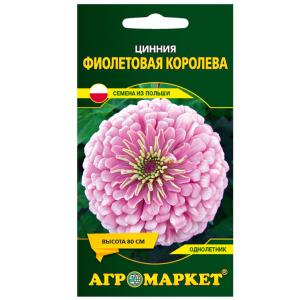 Цинния Фиолетовая королева 1г семена купить Минск цены доставка