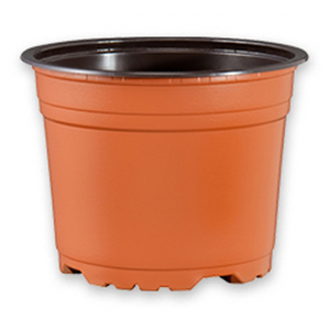 Горшок VCD 22 terracotta/black для рассады растений купить цены