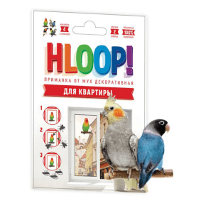 Липкая приманка от мух HLOOP попугаи (4 наклейки) купить